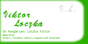 viktor loczka business card